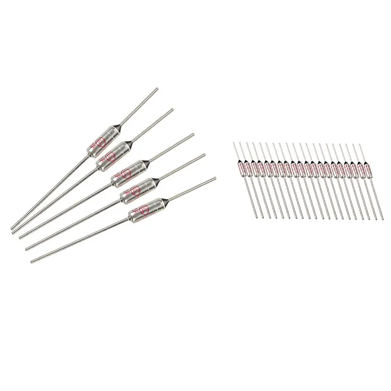 5 шт. термопредохранители и 20 металлических предохранителей серии RY 185 в 10 А |