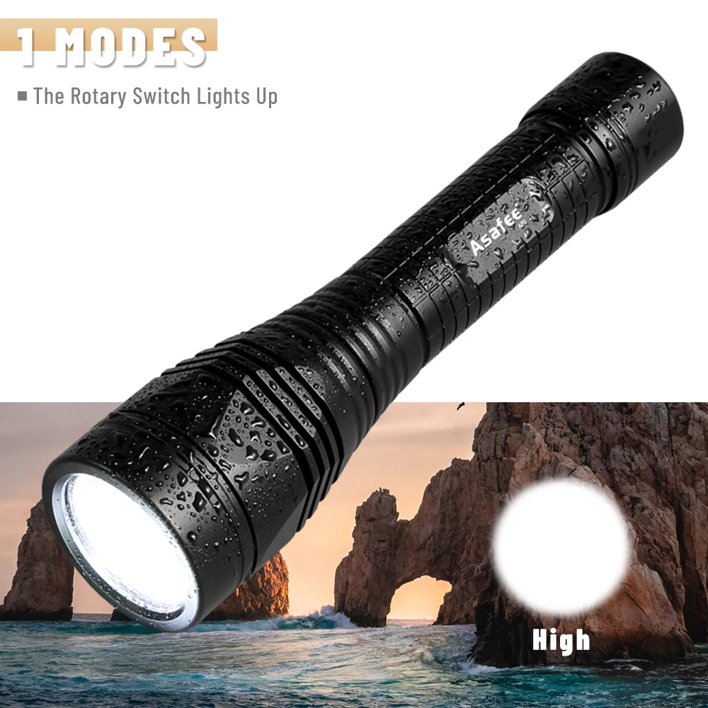 저렴한 전문 XHP70.2 LED 다이빙 손전등 수중 150M 토치 2500 루멘 IPX8 방수 USB 충전식 다이빙 램프 랜턴