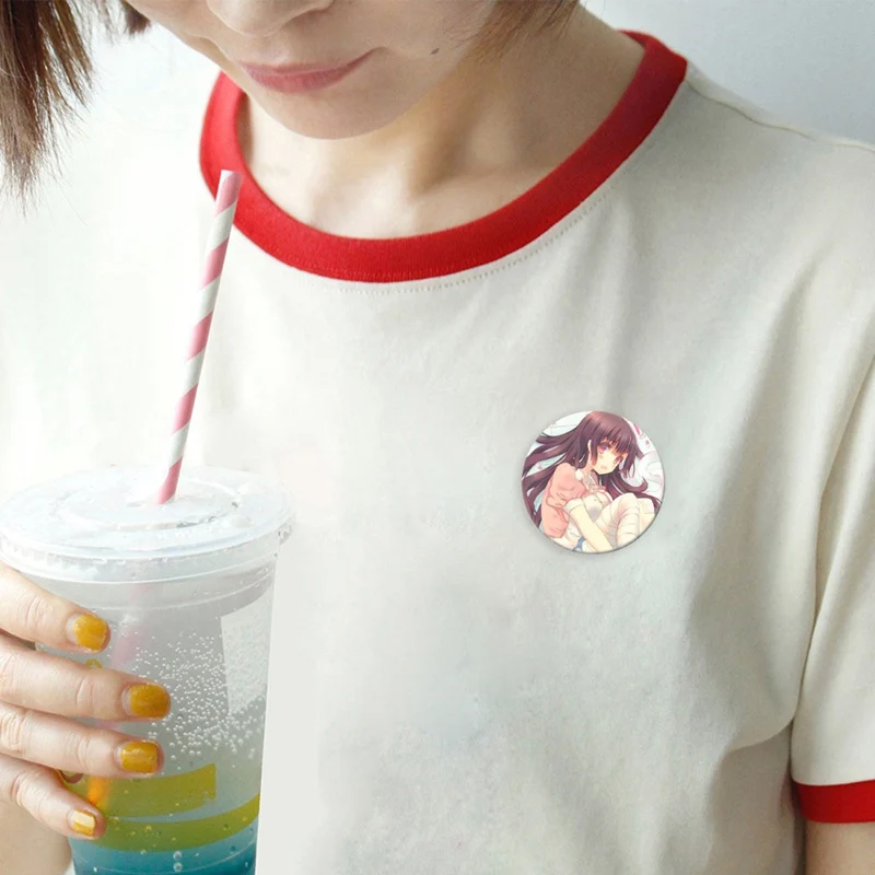 Милый аниме Danganronpa V3: Killing Harmony брошь Akamatsu Kaede значок косплея рюкзак пуговицы для