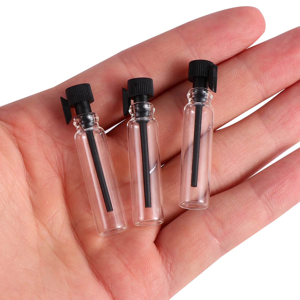 

100pcs Dropper Bottles Perfume Bottles Refillable Empty Bottles Perfume Glass Containers