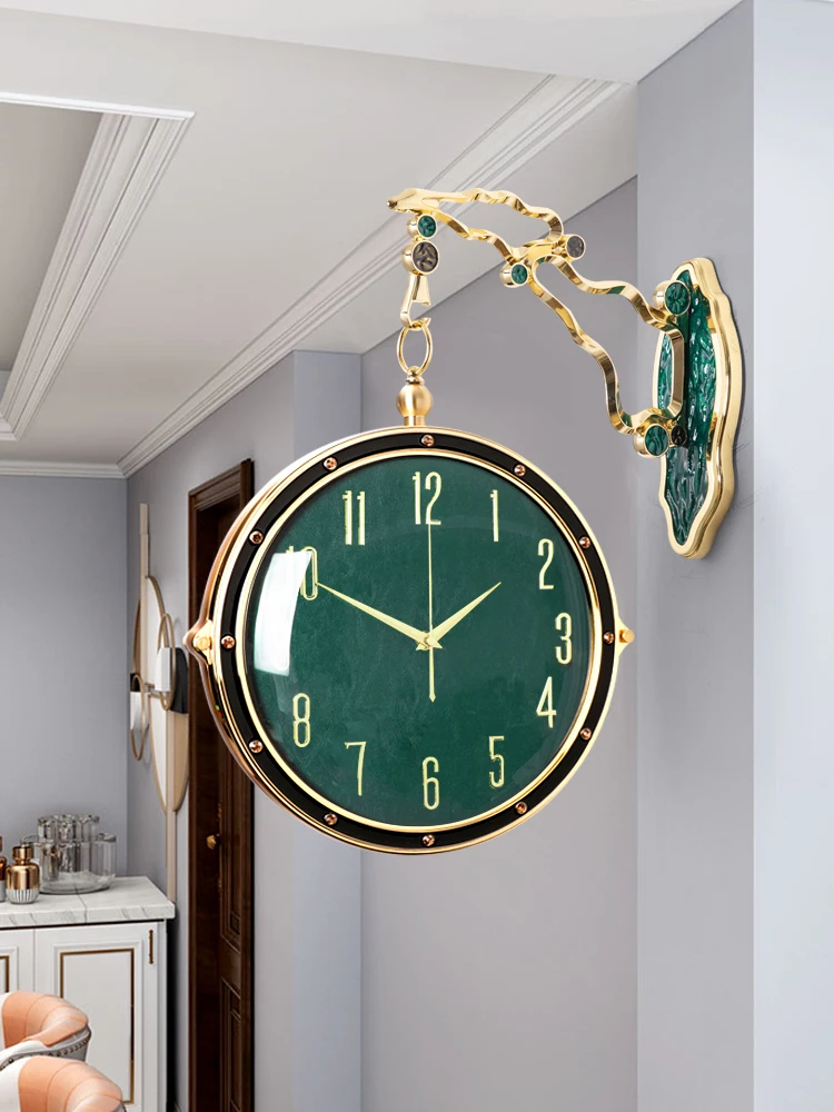 

Большие настенные часы в скандинавском стиле, Роскошные Металлические золотистые настенные украшения для гостиной, идея для подарка