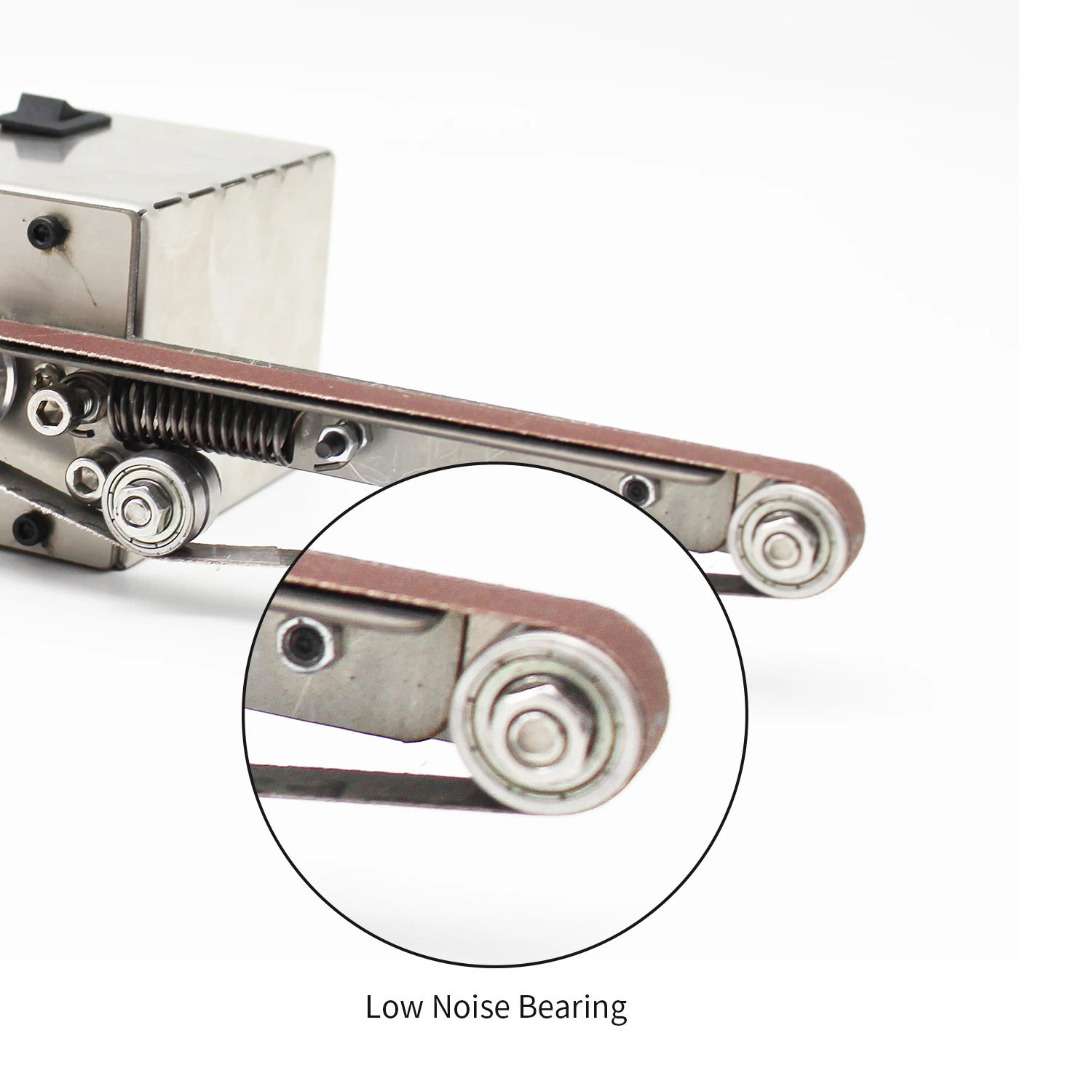 Мини Ручной ленточный шлифовальный станок 130 Вт полировальный электрический