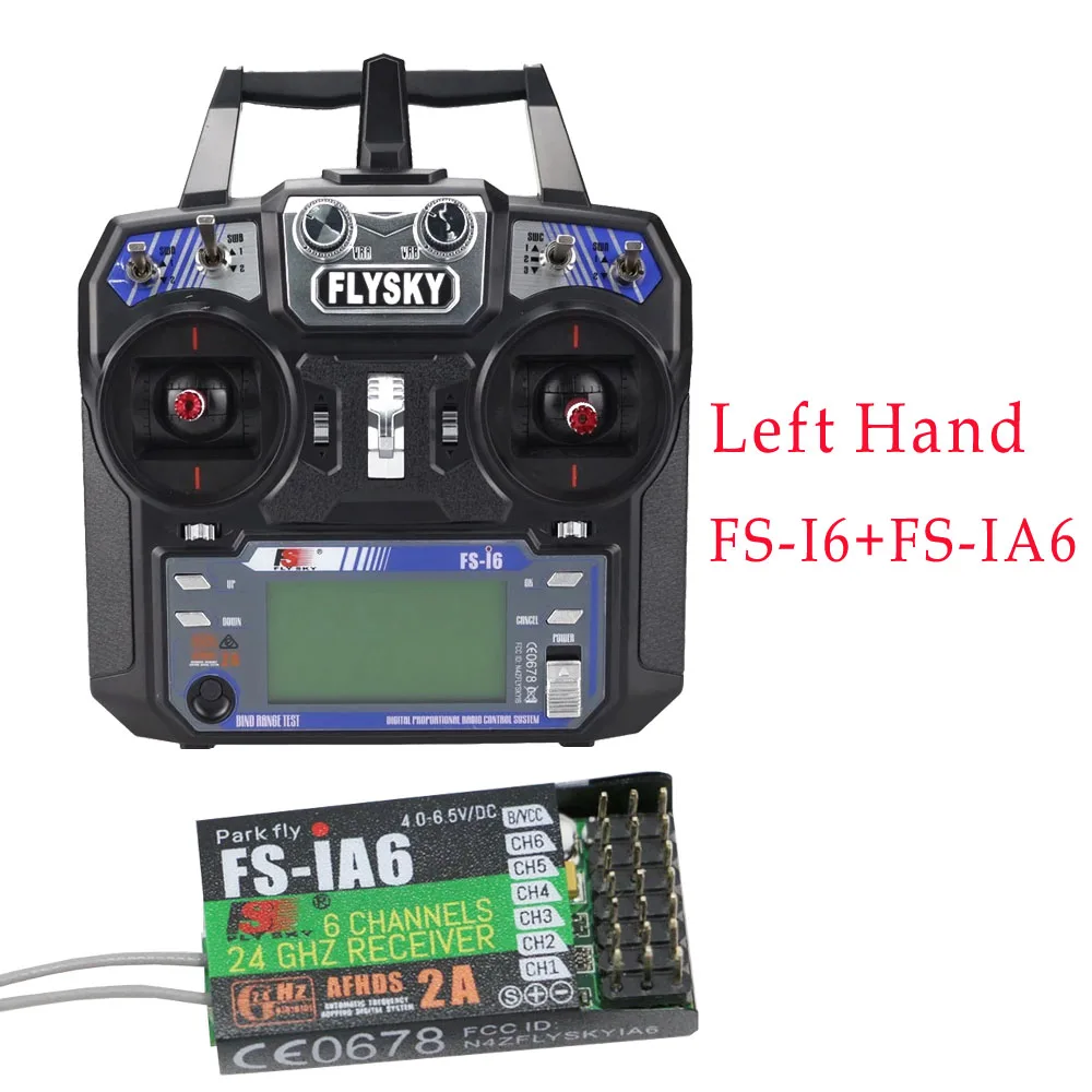 FS-I6 and FS-IA6 1 шт. FlySky FS-i6 2,4G 6ch передатчик+ FS-iA6B приемник системы ЖК-экран для радиоуправляемого вертолета(с розничной коробкой - Цвет: FS-I6 and FS-IA6