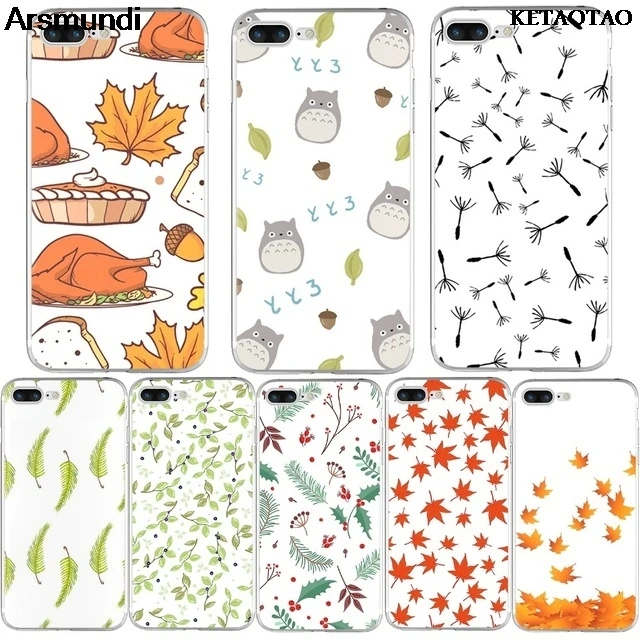 KETAOTAO листья Одуванчик цветы Зонты цветные чехлы для телефонов iPhone 6S 7 8 Plus X Чехол