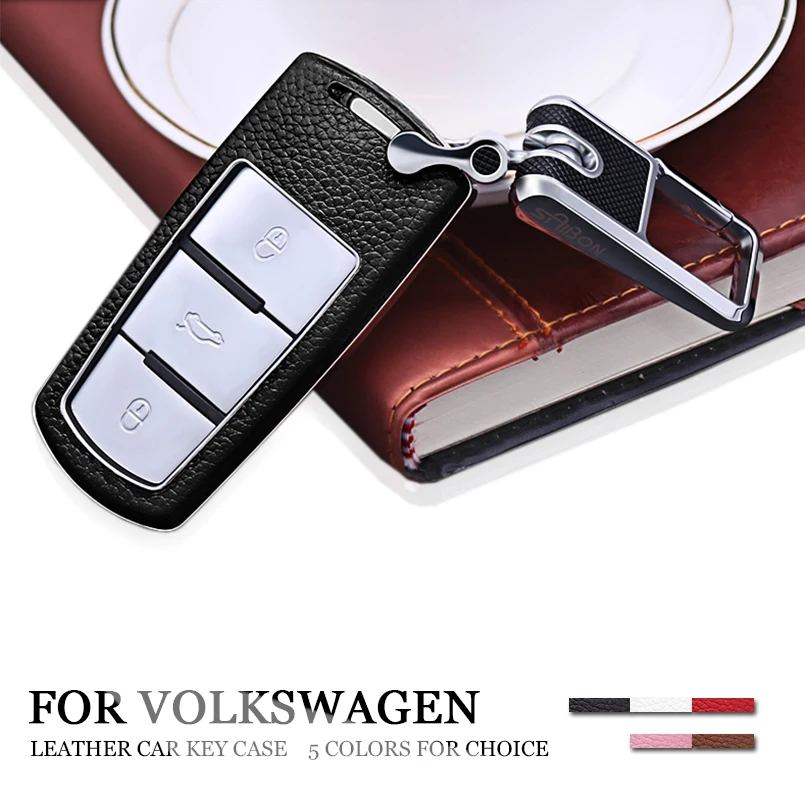 1 шт. автомобильный кожаный чехол для VW Volkswagen Magotan Smart Key Passat B6 B7 CC|Футляр