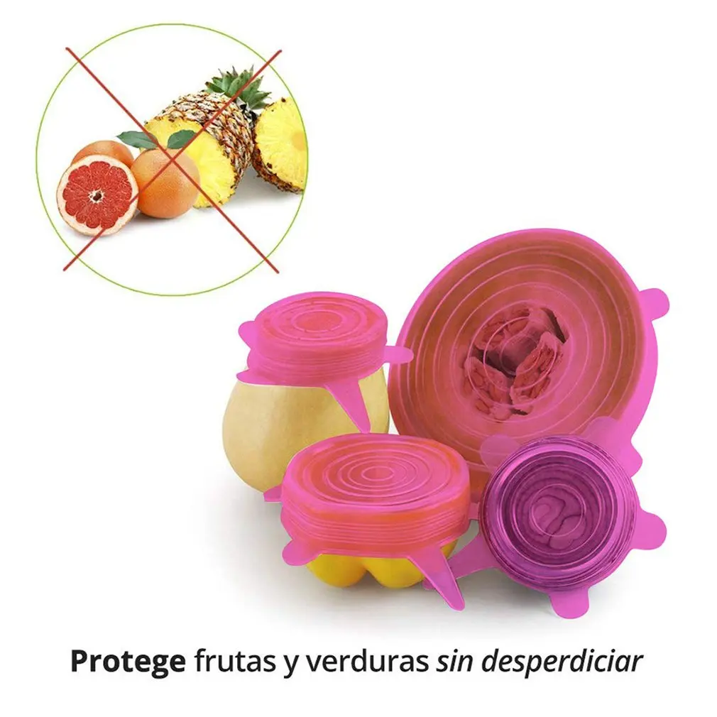 6 шт. термостойкая Крышка для СВЧ-печи силиконовая крышка чаши тарелка посуда