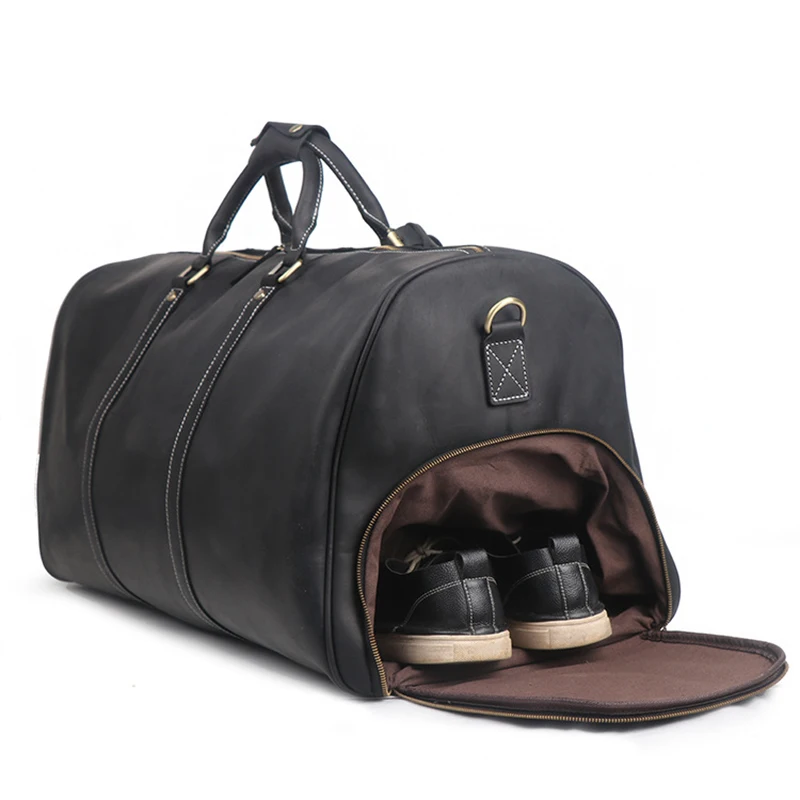 Сумка тоут мужская кожаная с отделением для обуви|Дорожные сумки| |