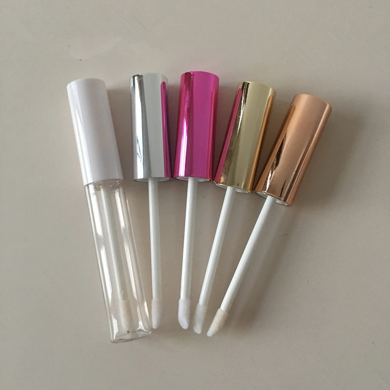 

20/40pcs Empty Lip Gloss Tubes lipgloss container Lip Balm Tubes,White,Black Cap DIY Lip glaze packing bottle