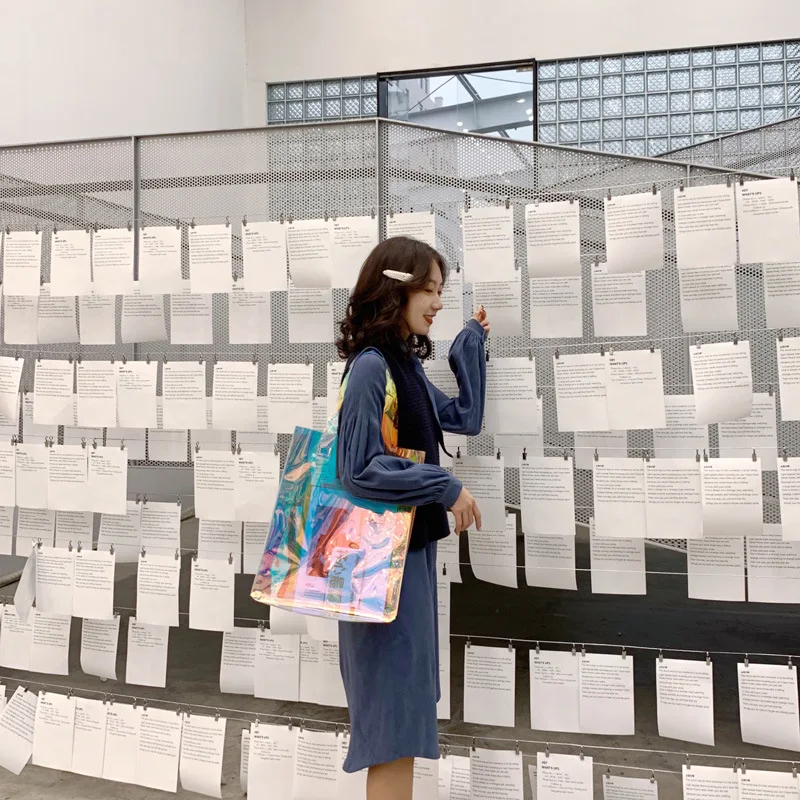 Модная индивидуальная прозрачная Портативная Лазерная упаковочная сумка