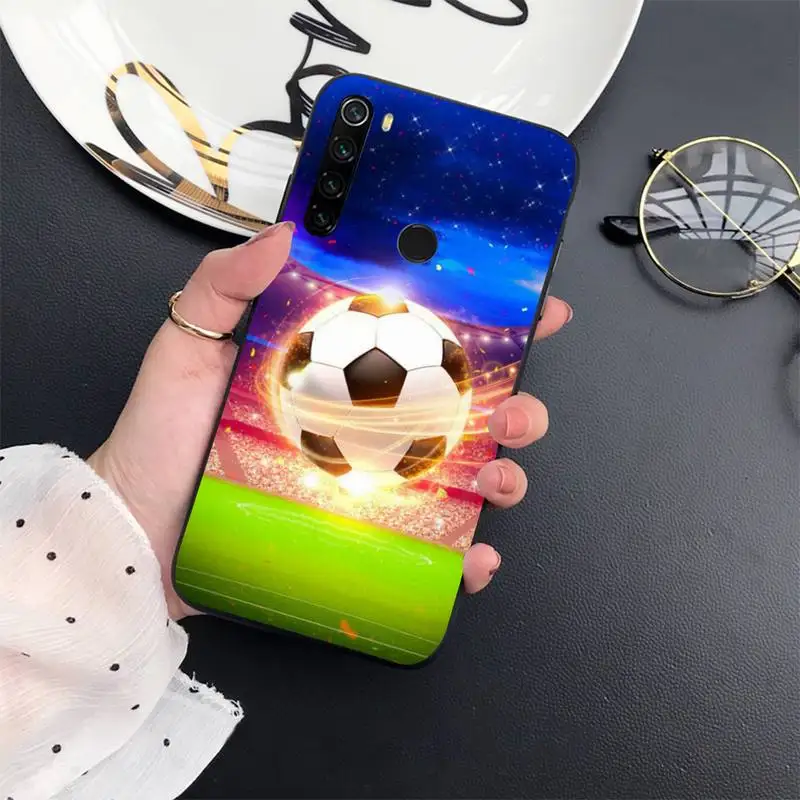 

Fire Football Soccer Ball Phone Case For Xiaomi Redmi 7 8 9t a3Pro 9se k20 mi8 max3 lite 9 note 9s 10 pro