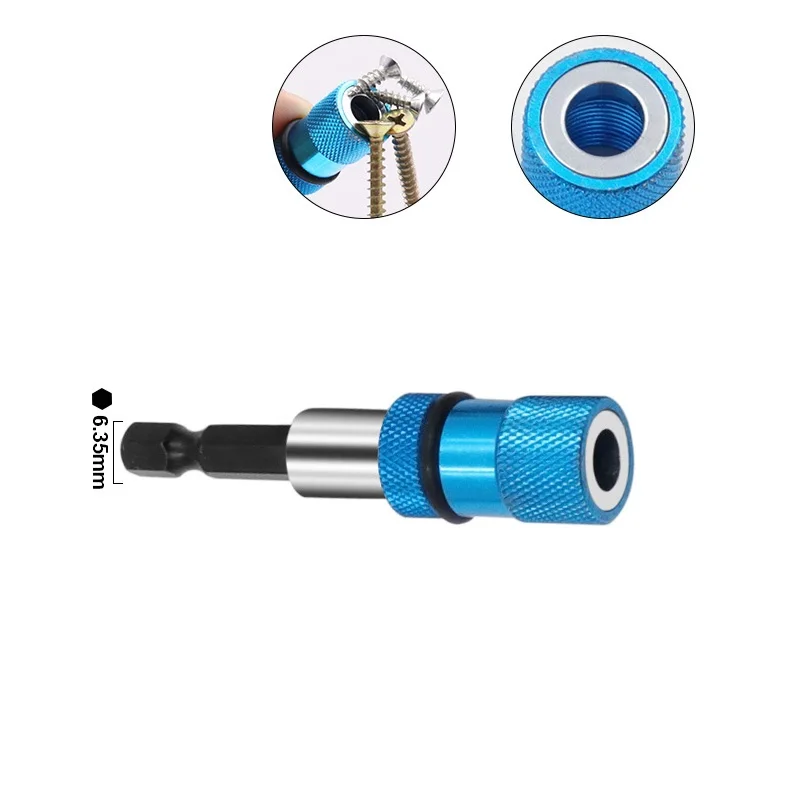 

1/4 Inch Adjustable Screw Depth Bit Holder 66mm Magnetic Screwdriver Drywall Hex Bit For Hand Screwdrivers Impact Drivers
