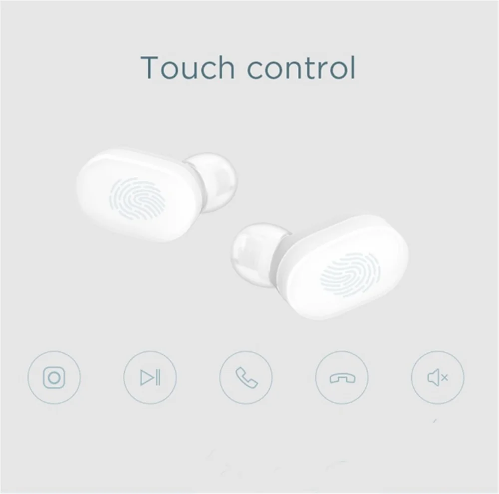 Оригинальные наушники Xiaomi AirDots Bluetooth 5 0 Youth Edition Mi True Wireless Touch function вкладыши