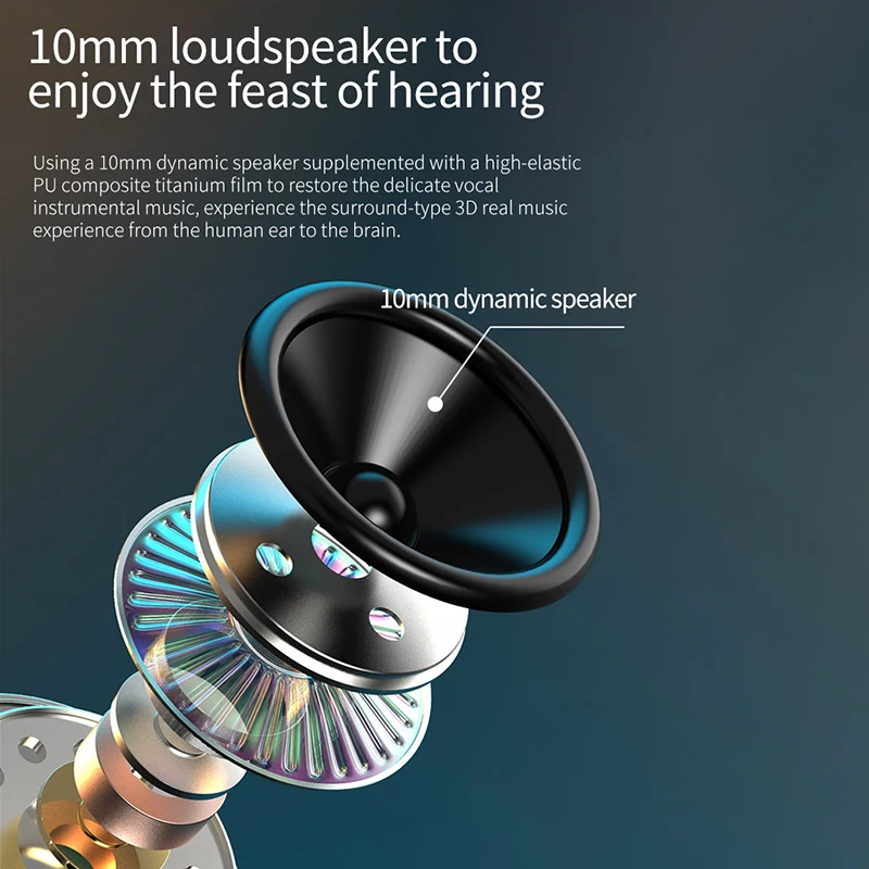 mini anc tws wireless headphone charging box 9d bass stereo sport waterproof cordless earphone with mic noise cancellation bt5 2 free global shipping
