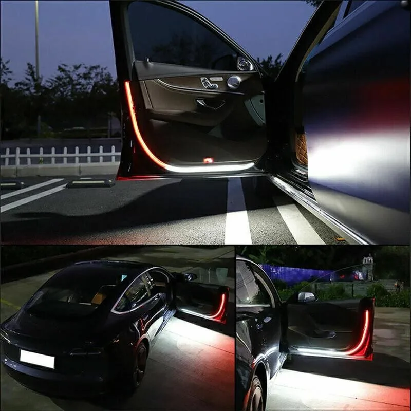 

Car Door Anti-collision Warning Light Strip Waterproof Car Decorative Atmosphere Auto Lights Door Styling Lamp Side Univers A9B0