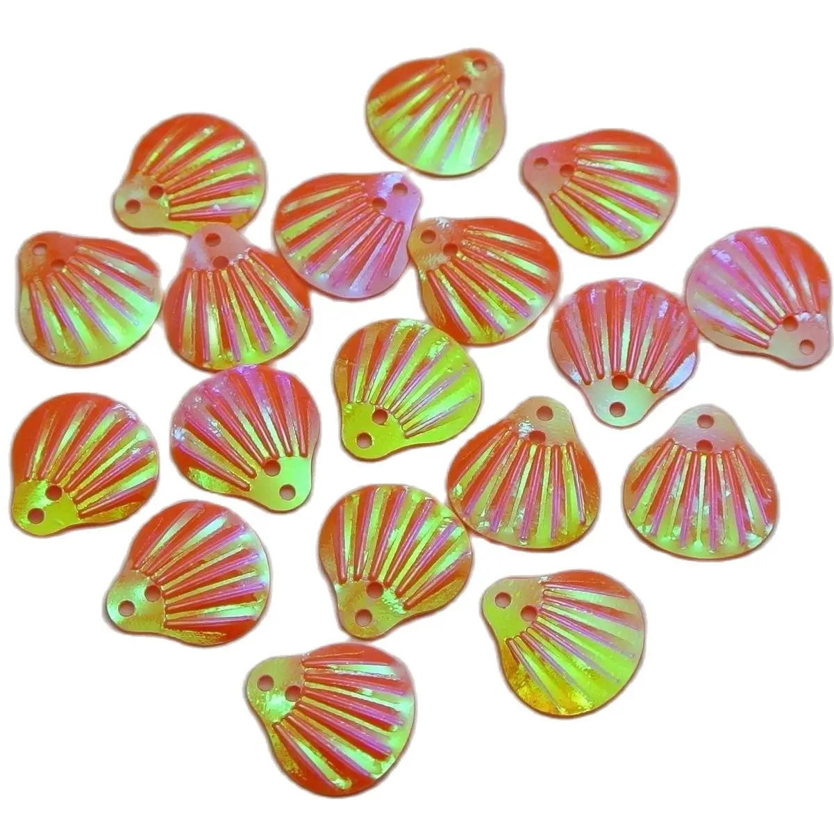 1000 оранжевая оболочка пайетки с блестками верхнее отверстие для шитья Свадебное