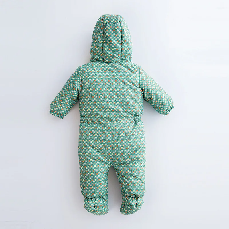 Плотный теплый детский комбинезон на флисе с капюшоном для мальчиков и девочек