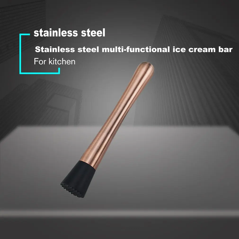 Нержавеющая сталь Фрукты коктейль Muddler Masher пестик многофункциональный молоток