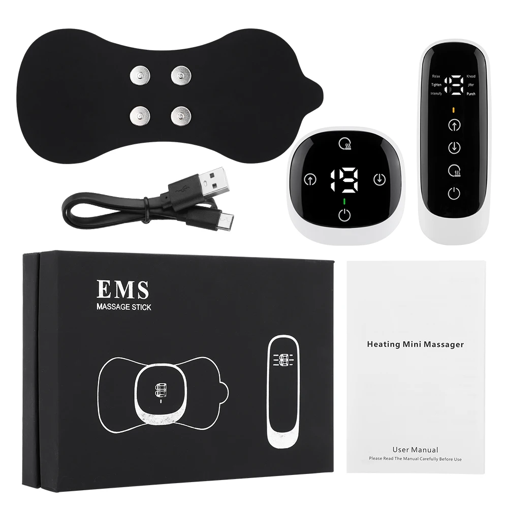 Обогрев в органическом стиле мини-Массажная палочка с импульсным нагревом