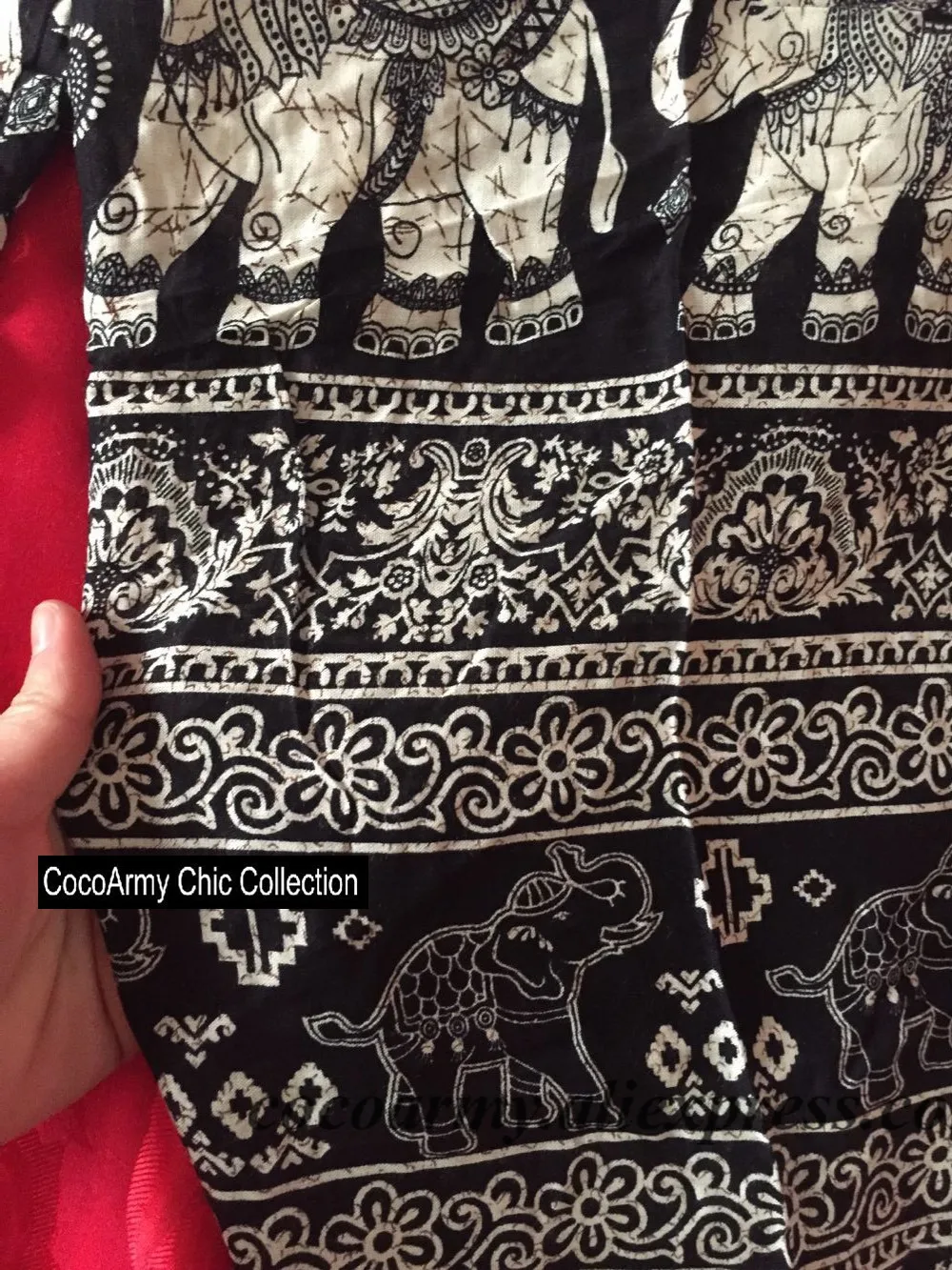 Летние Удобные Хлопковые Таиланд Индии в народном бандана слон кулиска на талии