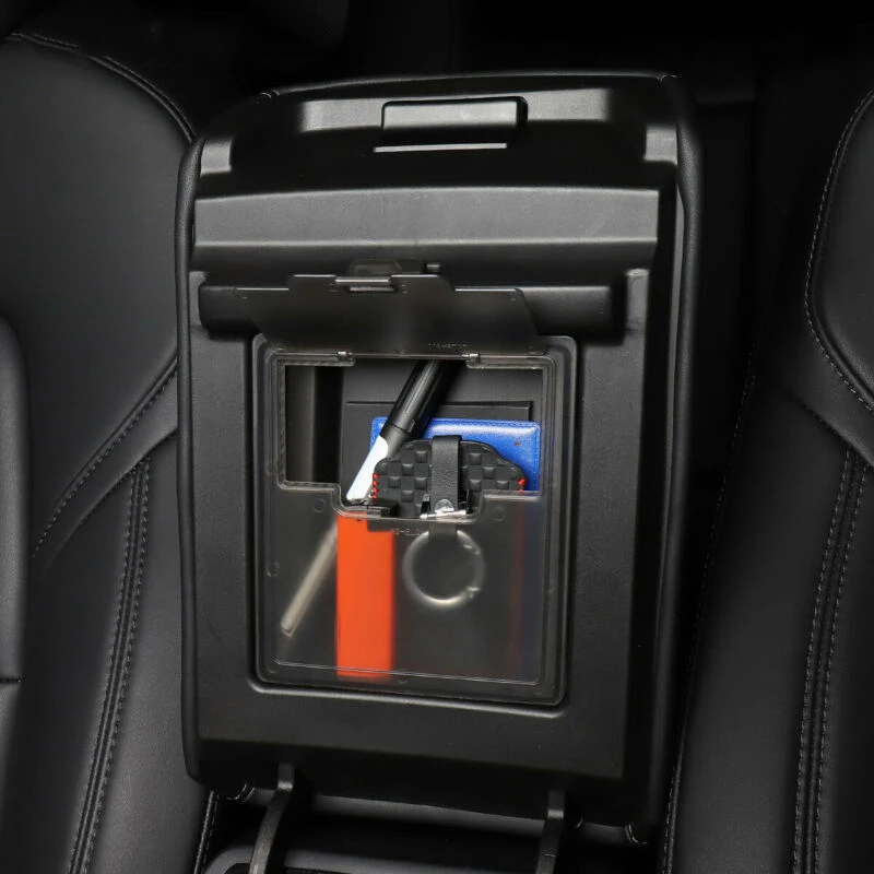 Маленький размер коробка для хранения подлокотников прозрачная Tesla Model 3 2017-2019
