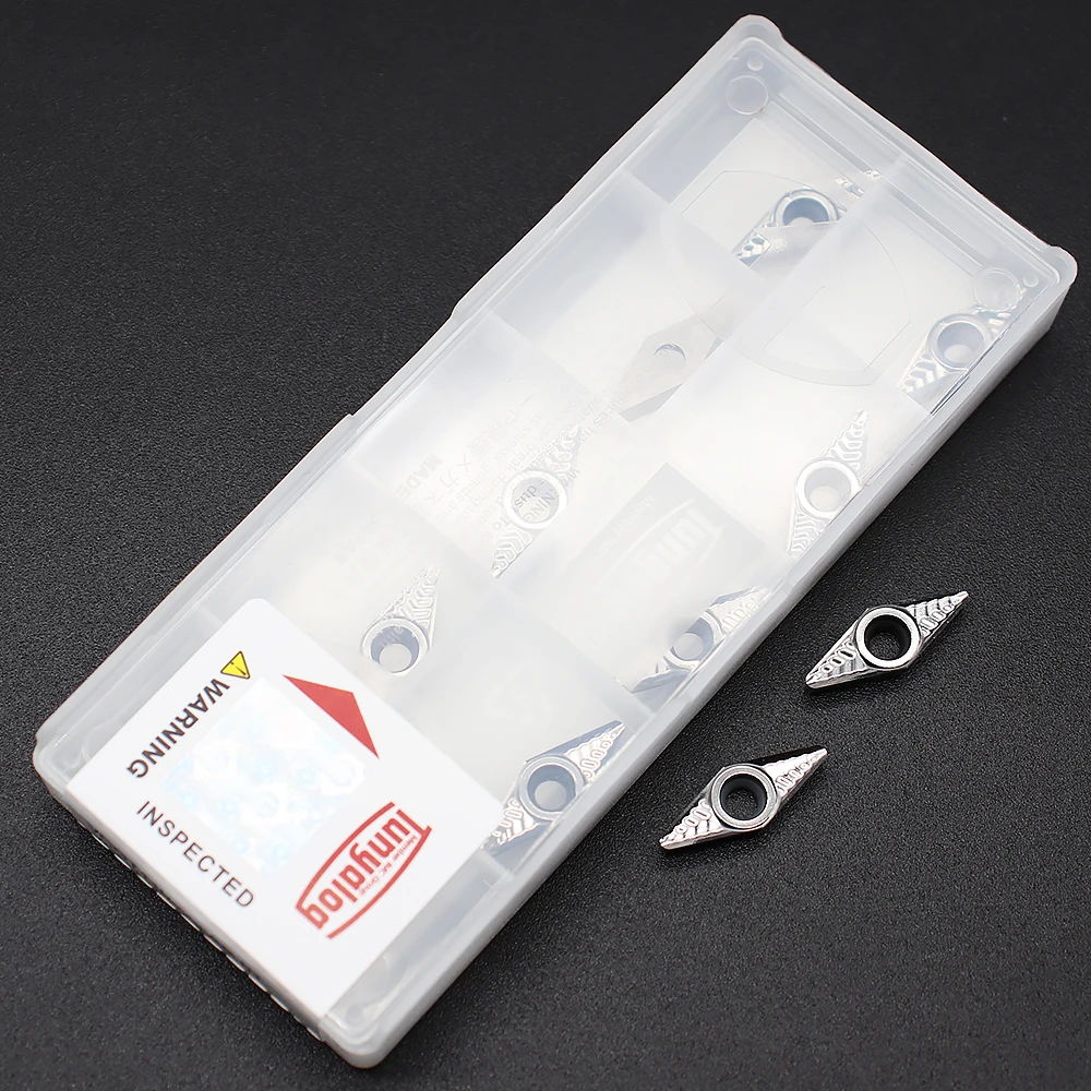 VCGT110302 VCGT110304 VCGT110308 AK 01, insertos de aluminio, herramientas de torneado de madera y Metal, insertos de torneado CNC, herramientas de aluminio y cobre