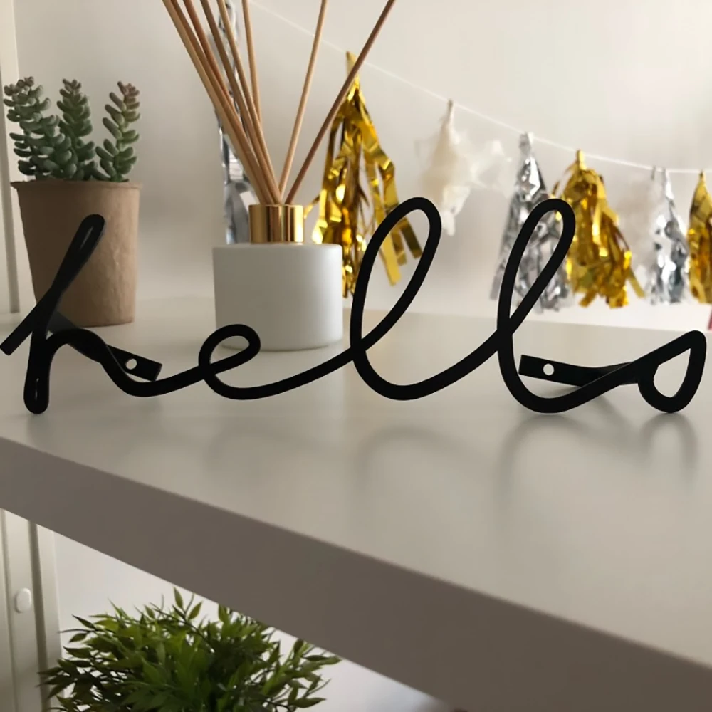 Домашний декор в скандинавском стиле железные буквы настенные украшения