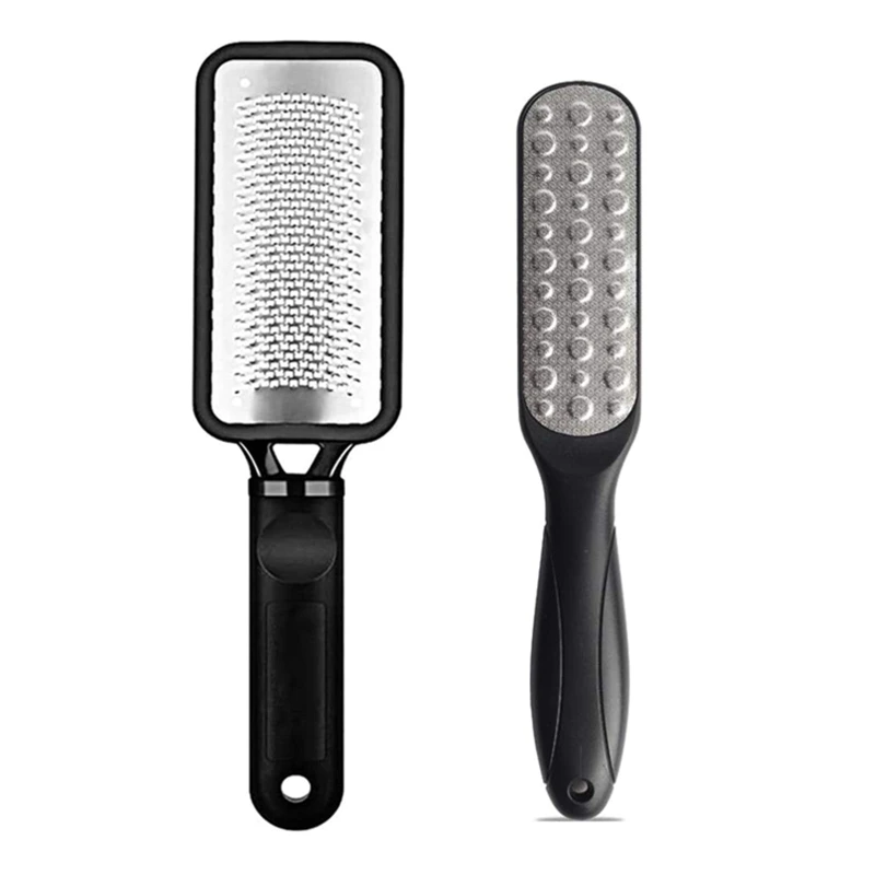 

2Pcs Stainless Steel Foot Files Double Sided Callus Remover Feet Rasp Scrubber