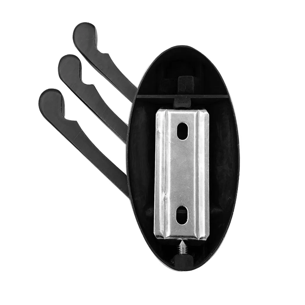 

Black Metal Swivel Hook Heavy Duty Folding Swing Arm Triple Coat Hook Hanger