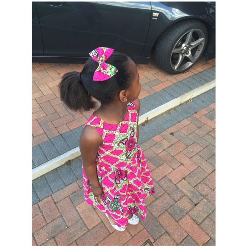 Африканское модное летнее платье для девочек с цветочным принтом базин богатые