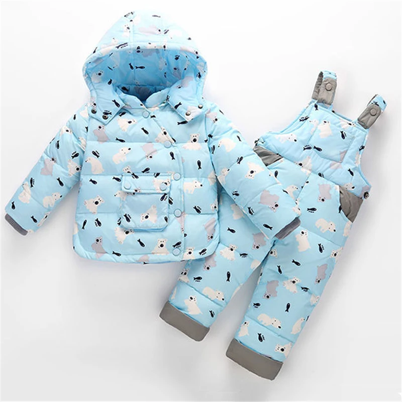 Модный зимний комплект детской одежды русские лыжные костюмы для маленьких