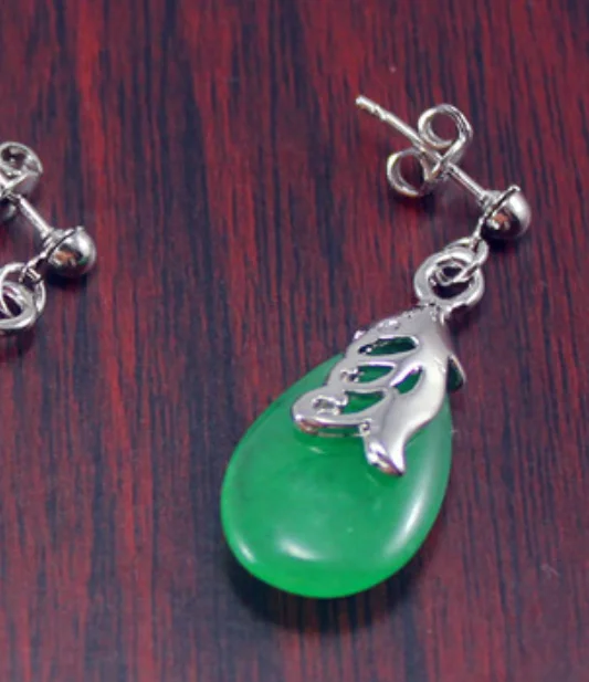 

Free Shipping ER000100 Elegant Natural gems Drop Earring natural Luxury Ms. girl Wedding Jewelry