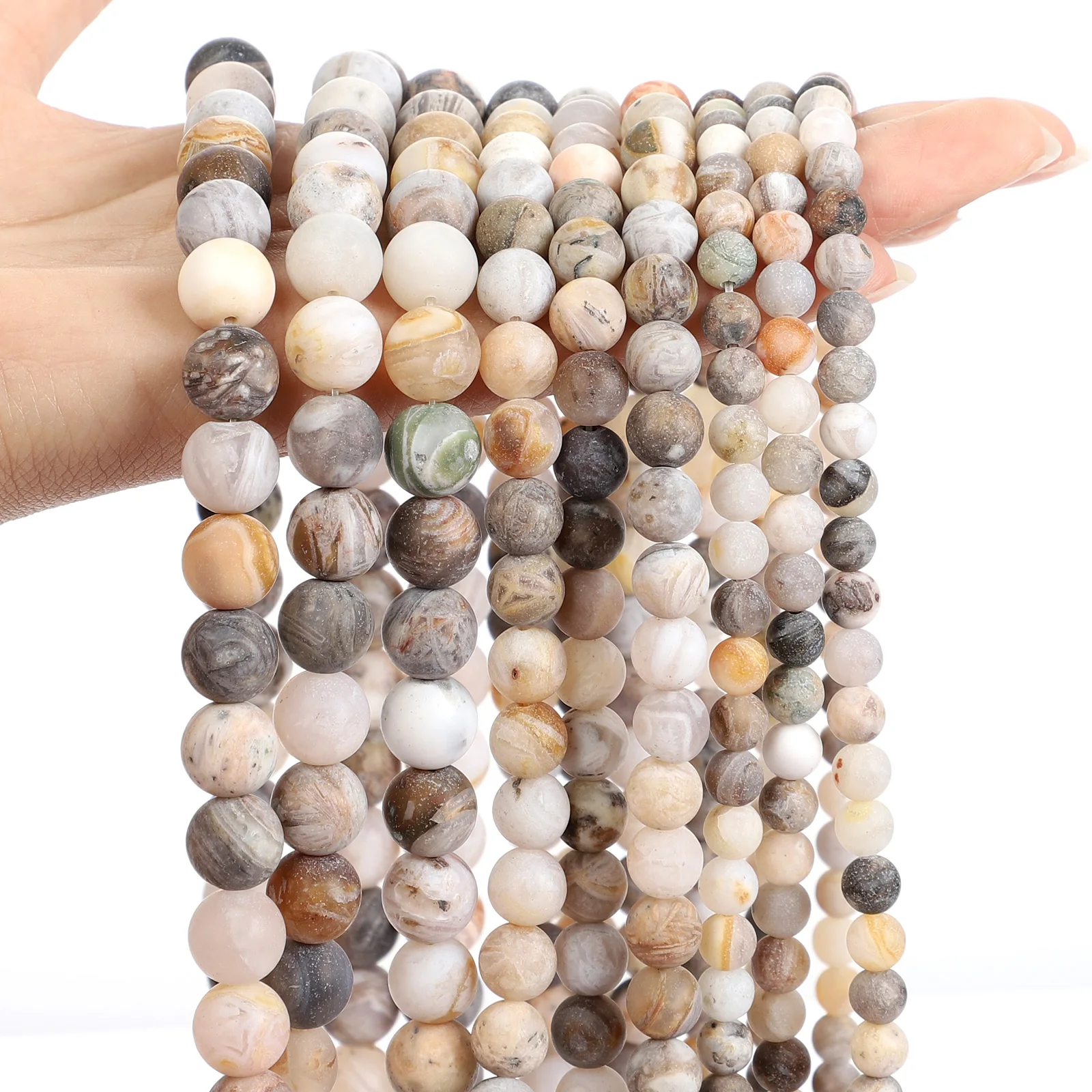 Бусины Из Натурального оникса с бамбуковыми листьями сердолика ониксом круглые