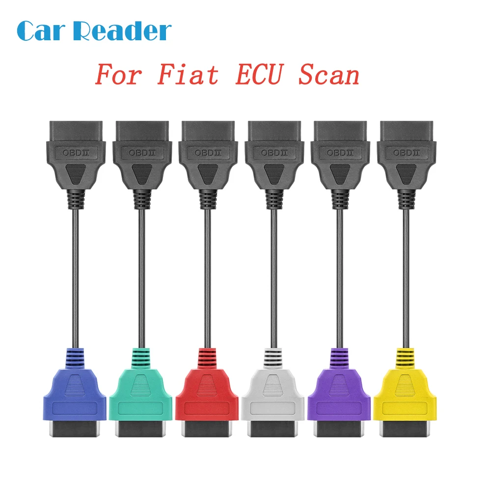 6 шт для Fiat ECU сканирования кабель с адаптером FiatECUScan и Multiecuscan Alfa Romeo Авто OBD2 разъем