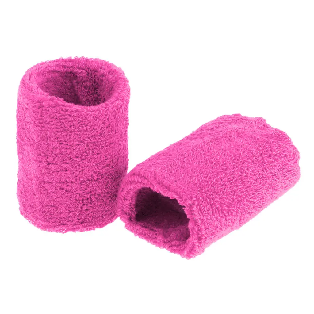 

2Pcs Wristbands Sport Sweatband Hand Band Sweat Wrist Support Brace Wraps Guards Unisex For Gym Sports Basketball Hot