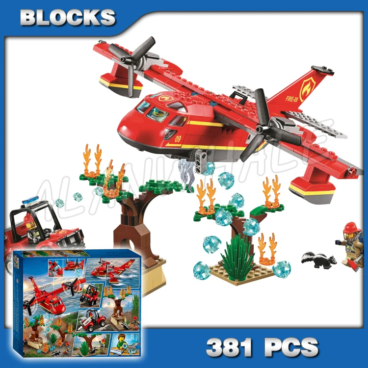 

381 шт. Arctic гамбургер бар пожарно-спасательные самолет Багги дерево с норы 11214 строительные блоки для детей Мальчики Совместимость с моделью