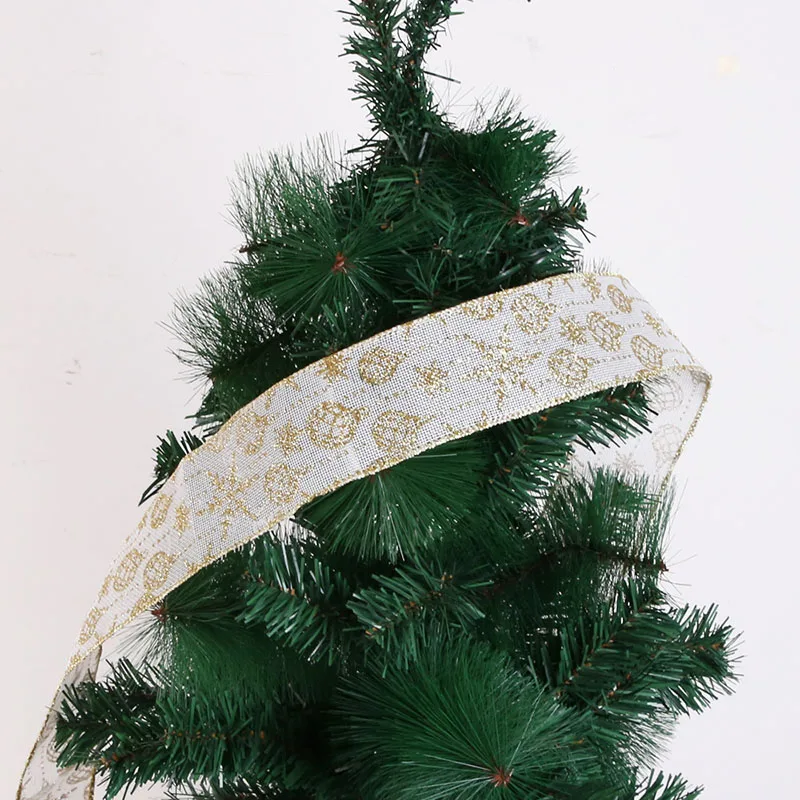 Женская льняная лента Золотая Снежинка Блестящая декоративные ленты для