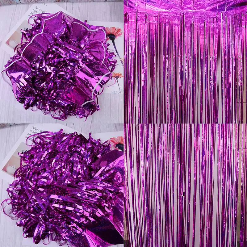 1*3 м лазерный дождь шелковая кисточка украшение для свадебной вечеринки дня