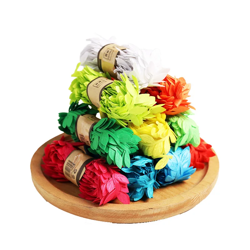 10 ярдов ткань красочные листья ротанга зеленый лист скорпион DIY Свадьба День