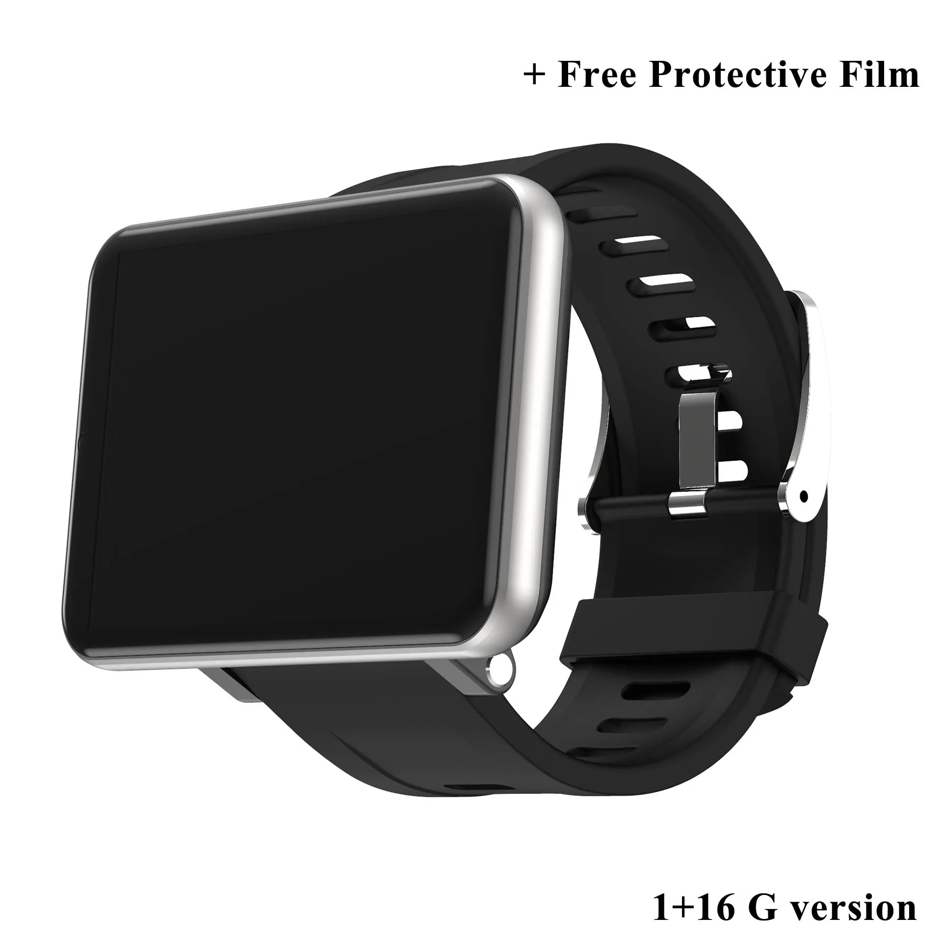 LEMFO LEM T умные часы Android 7,1 3 ГБ+ 32 Гб Поддержка 2,86 дюймовая сим-карта 4G gps WiFi 2700 мАч большая батарея для умных часов для мужчин - Цвет: Серебристый