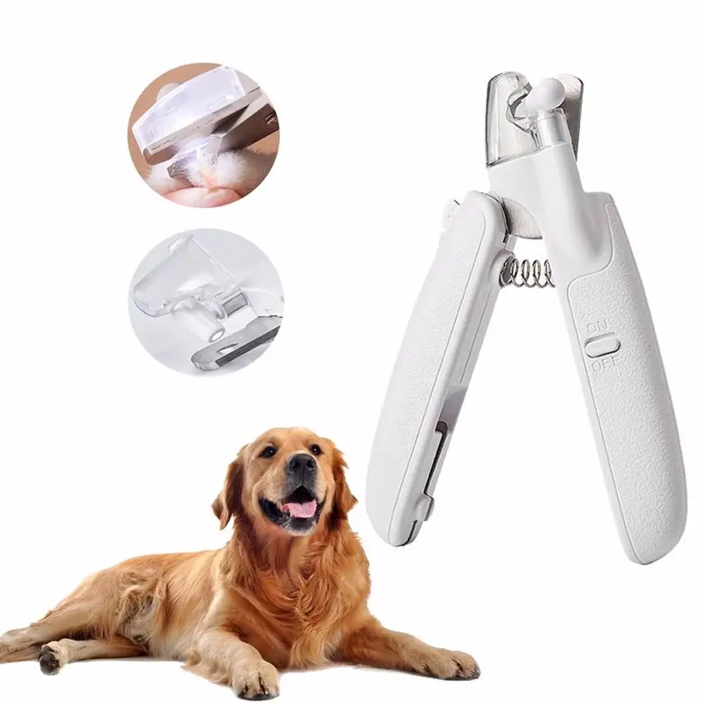 

Steel Manicure Blood-proof Claws With Led Lamp Cat Nail Clippers Nail Cutter Dog Nail Trimmer Pet Grooming Supplies