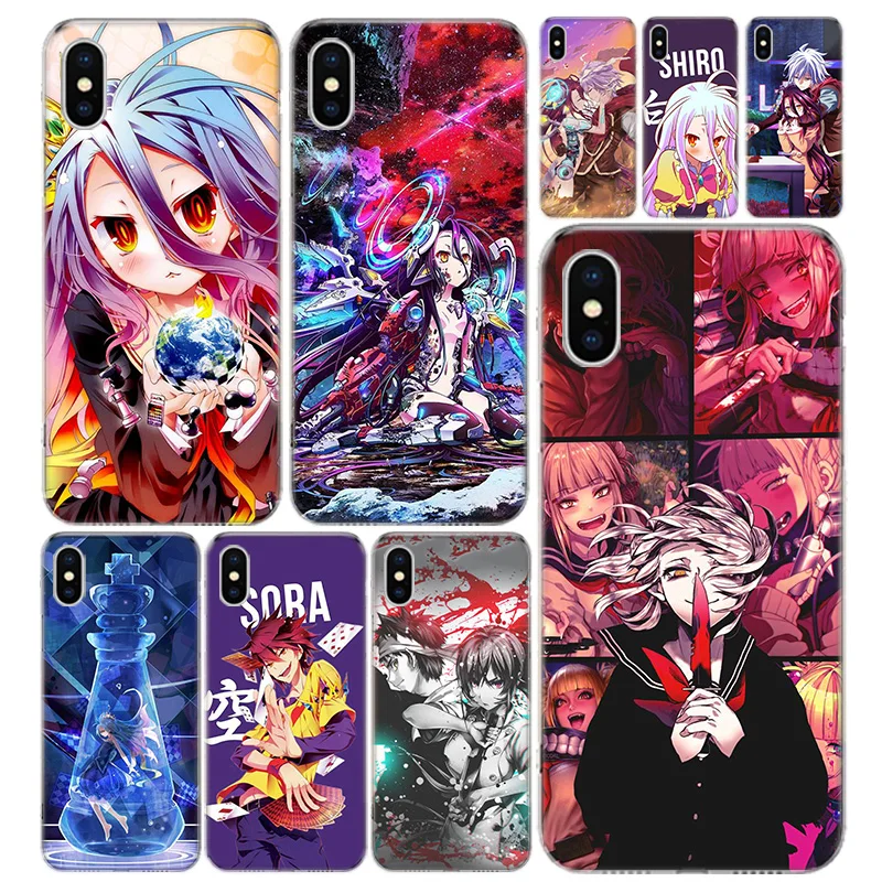 No Game No Life Anime Phone Case Cover For iPhone 13 11 Pro 12 Mini 7 8 6 6S Plus + XR X XS MAX SE 5 5S Art Customized Coque