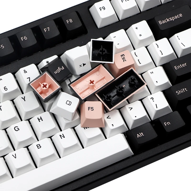 

160 KEYS Cherry Profile Olivia Keycap Double Shot Thick PBT Keyboard Keycaps Cap R66F
