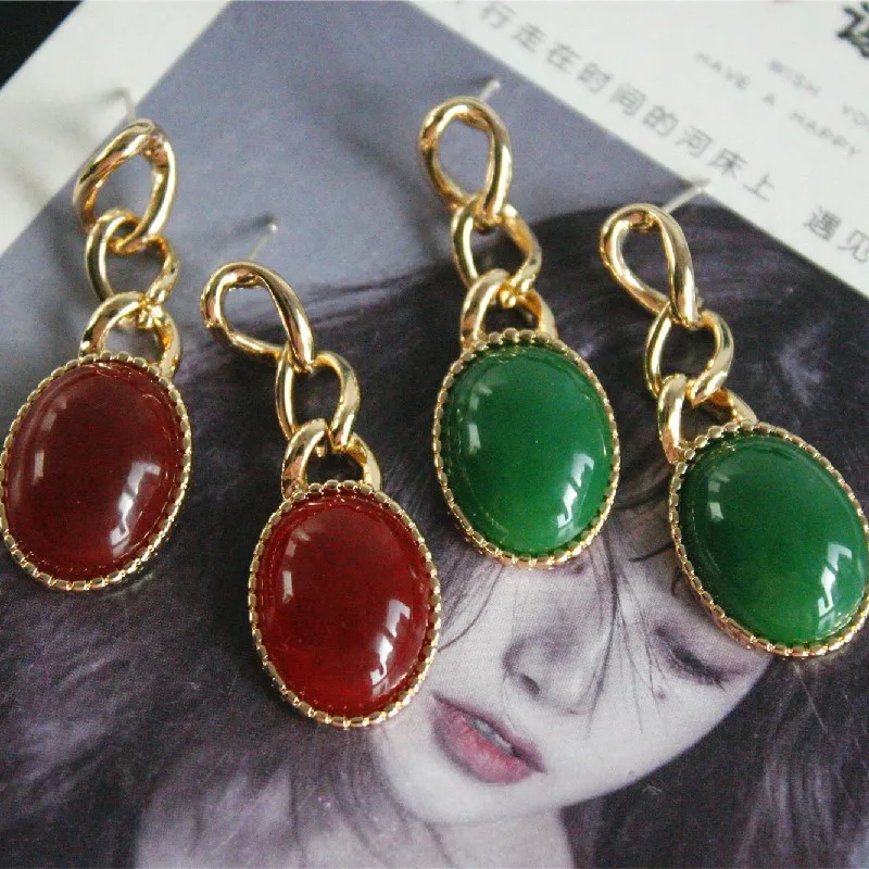 Длинные средневековом цепи серьги гвоздики в виде французского Стиль вечерние