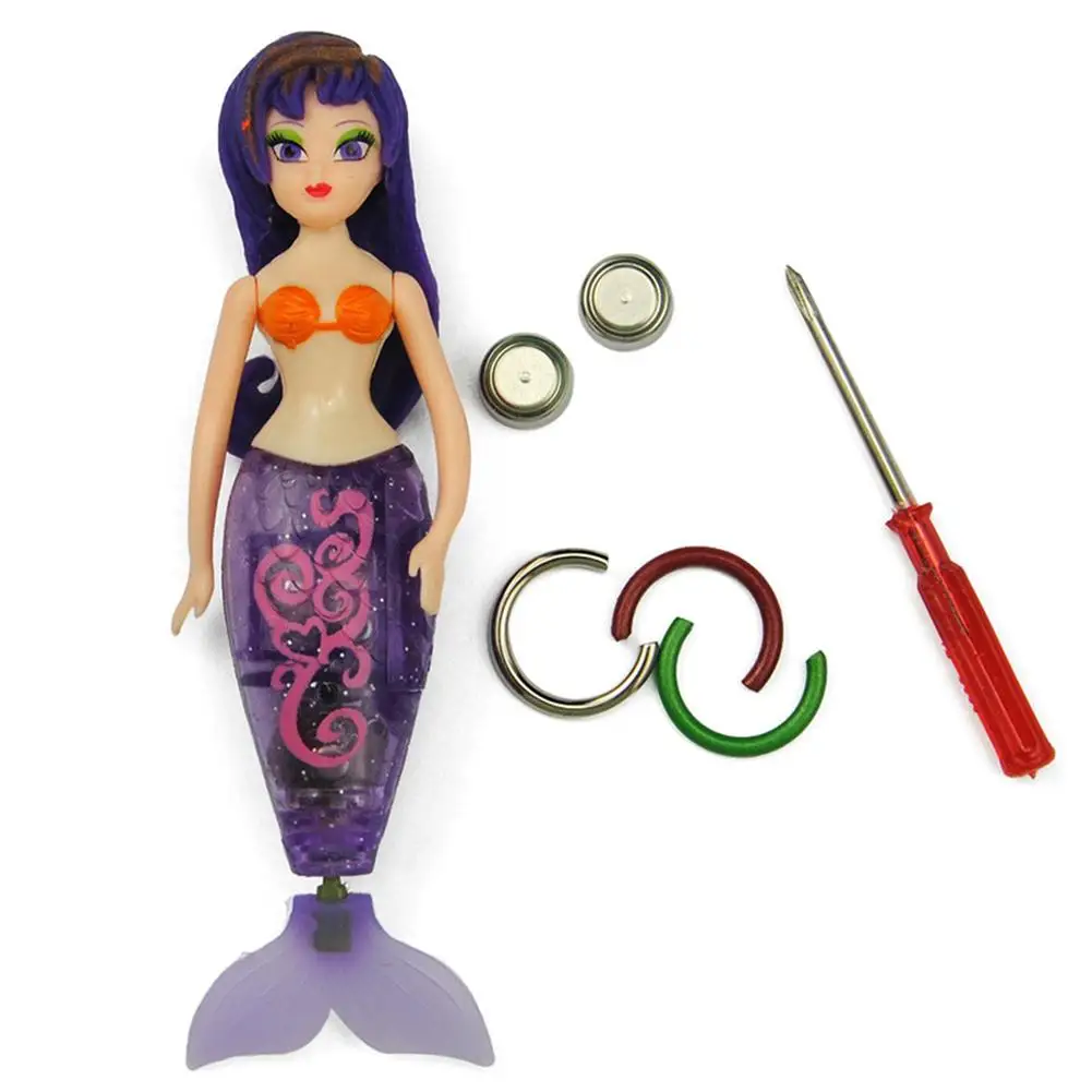 

Electronic Swimming Mermaid Doll Glowing Baby Water Toy Bath Toy Swimming Simulation Water Fish Toy Random Delivery