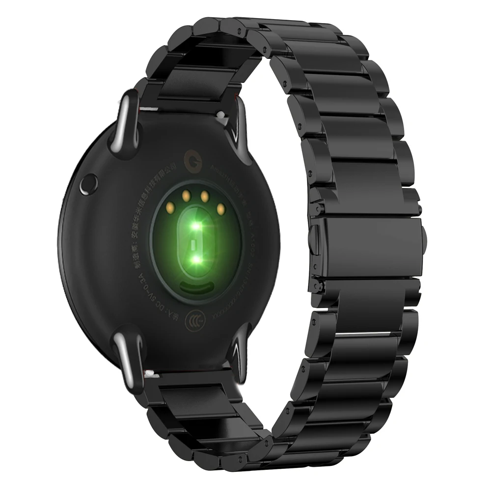 22 мм Миланский магнитный ремешок для браслета Xiaomi Huami Amazfit металлический браслет