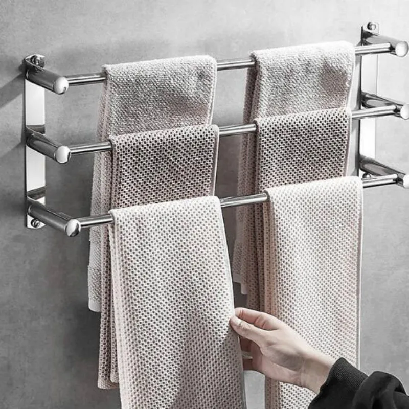 Лидер продаж бесшовная вешалка для полотенец без перфорации из нержавеющей