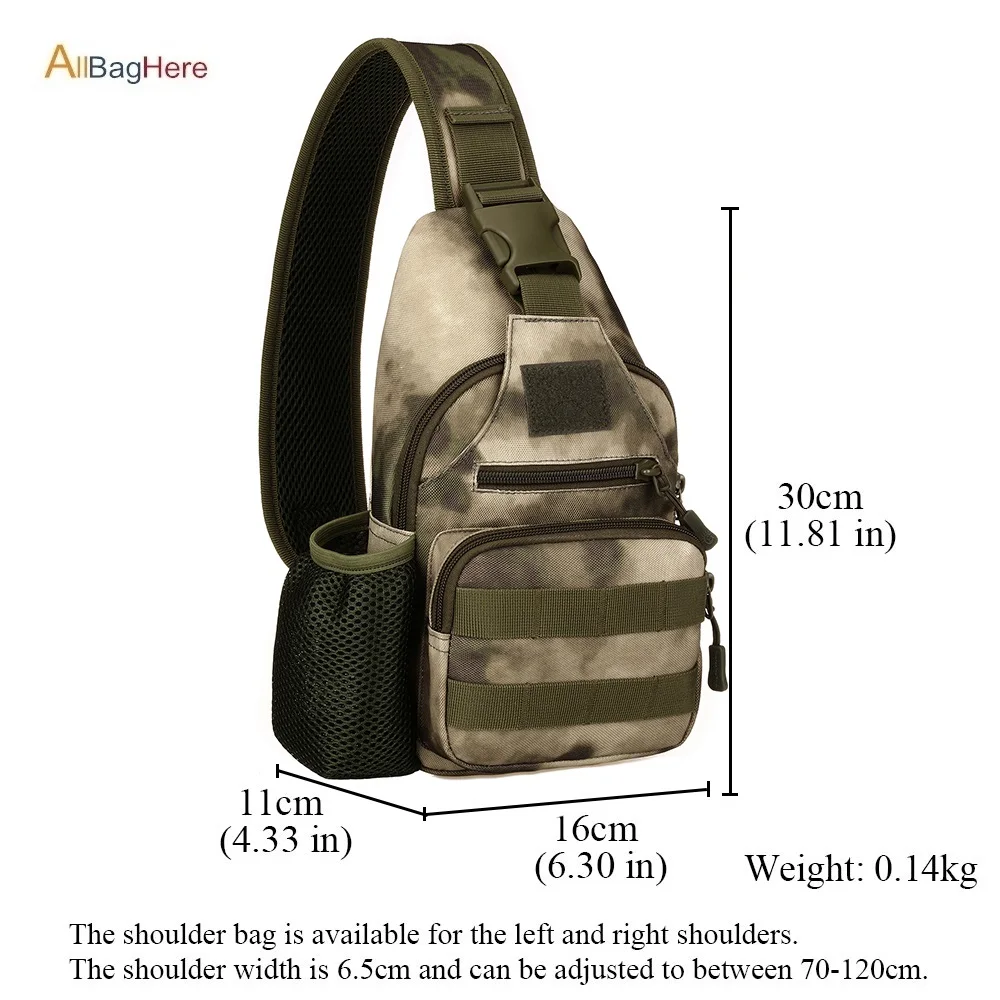 Уличная Военная Тактическая нагрудная сумка с USB зарядкой камуфляжная через