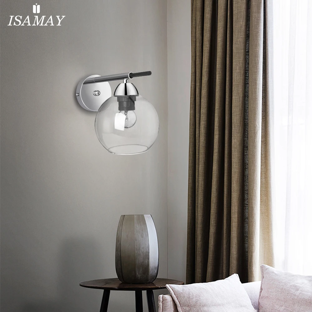 Американские винтажные Настенные светильники в стиле ретро Смоки и серые