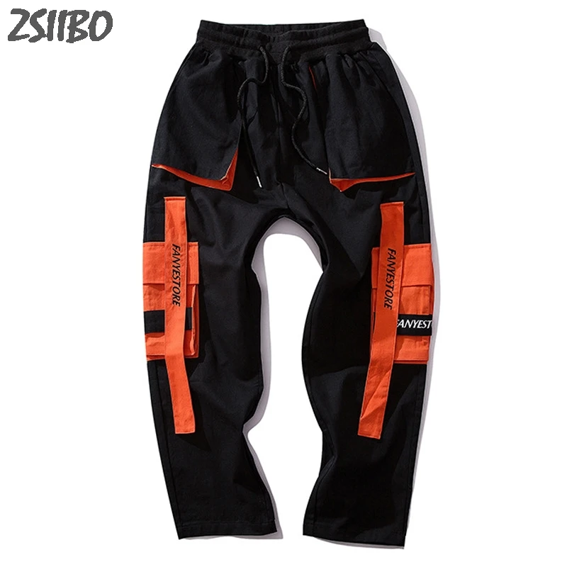 2019 сращивающиеся накладные карманы шаровары мужские беговые брюки в