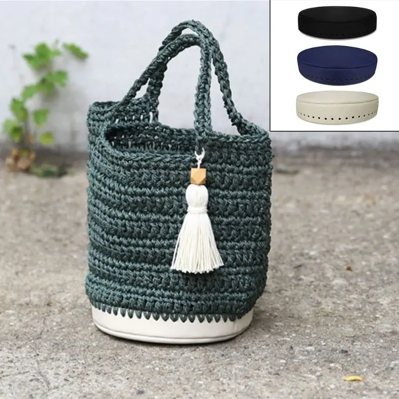 

Leather Shoulder Bag Base Shaper Bottom DIY for Knitting Crochet Handbag K5DA